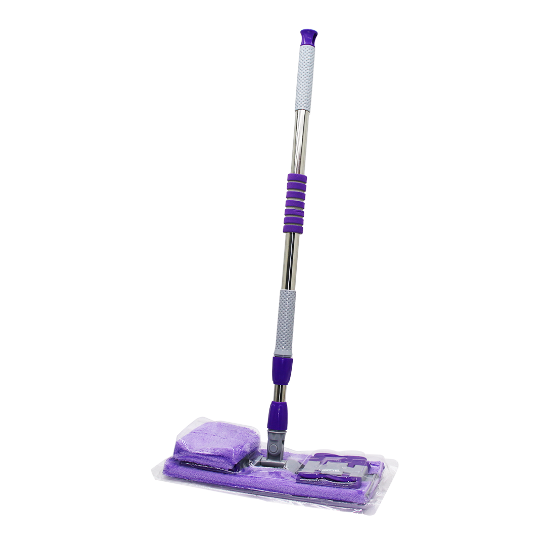 130CM SAPLI 360° DÖNER SAPLI PALET MOP - M.FİBER PASPAS YEDEK BEZLİ DUVAR SİLME MOP (4401)