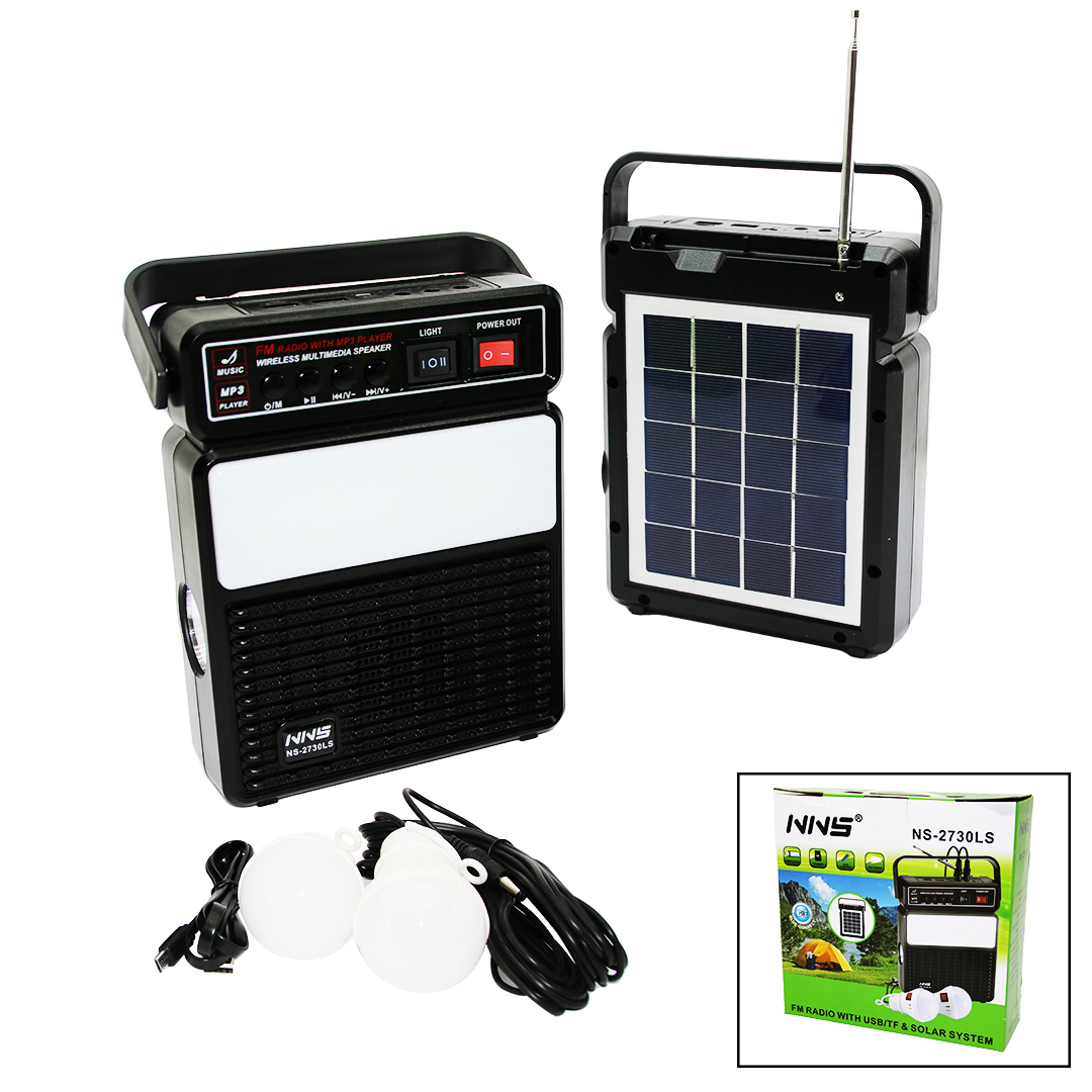 3IN1 - SOLAR2İN1 DİK MODEL EL FENERİ - RADYO - MP3BLUETOOTH - USB/ TF PORT - 2 ADET  AMPUL KABLOLU - POWERBANK (4401)