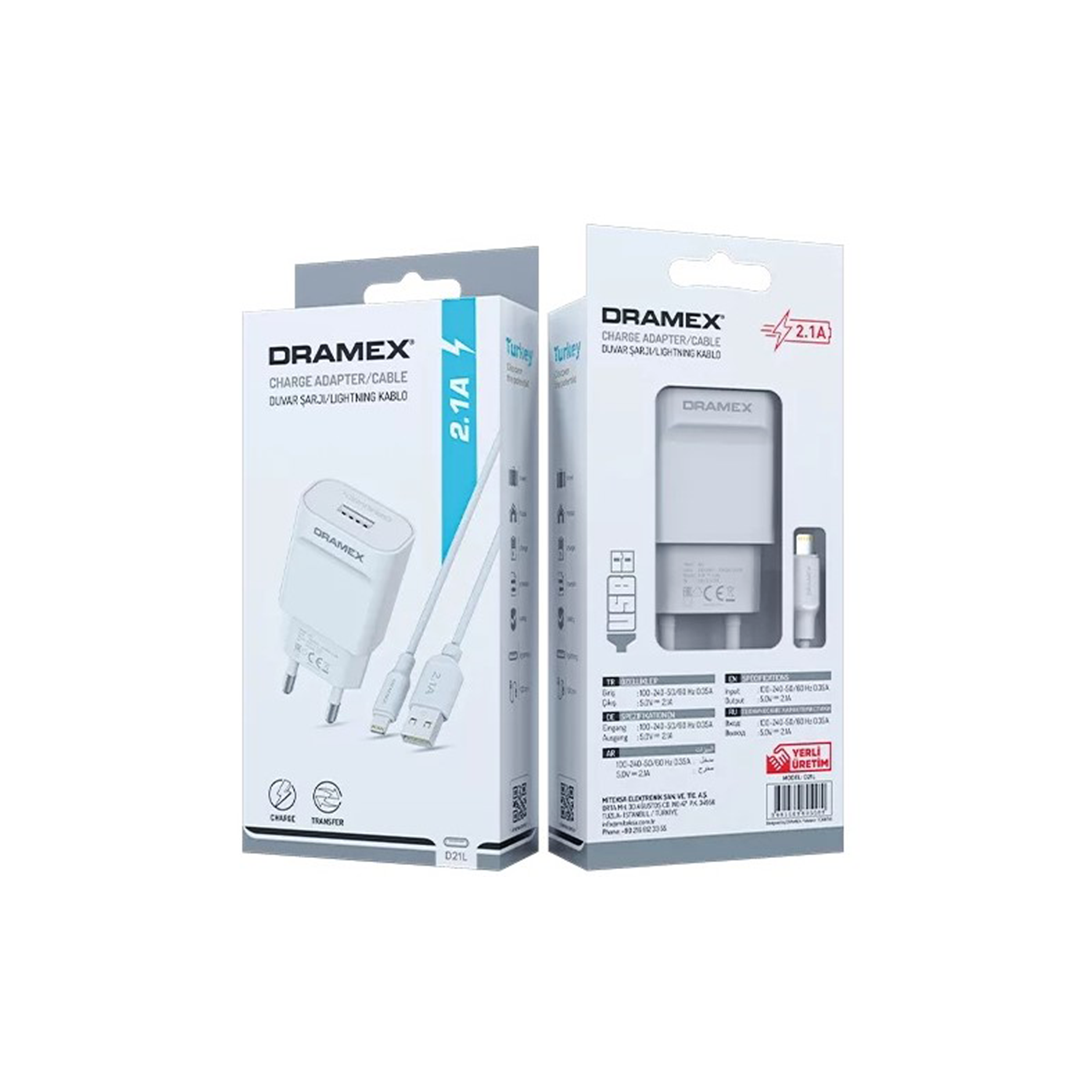 D21L CHARGE ADAPTER İPHONE USB SET 2.1A EV ŞARJ ALETİ (4401)