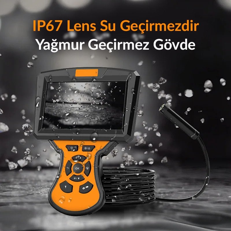  PM-14282 5 İnç LCD Ekranlı Dijital Endoskop Yılan Kamera