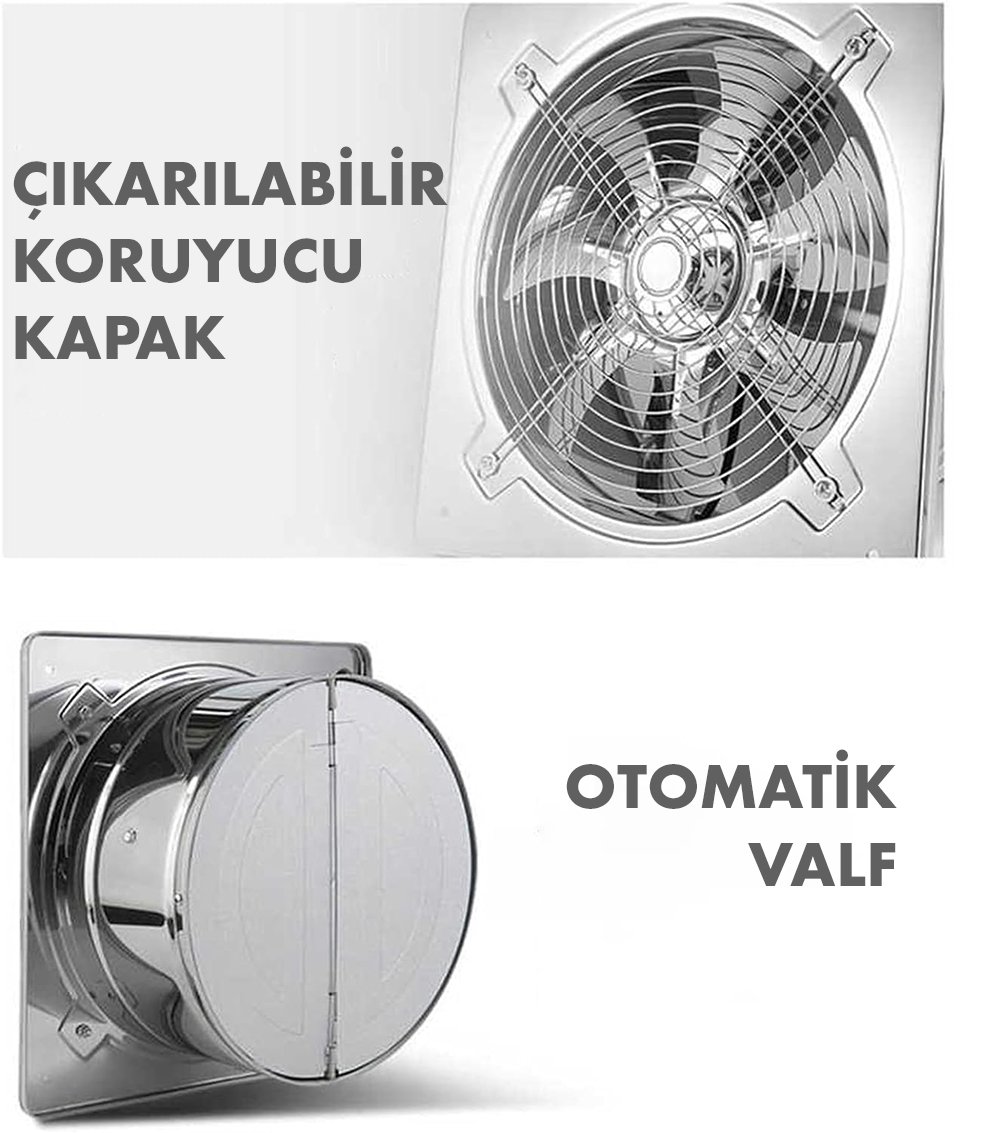 Sunup 7.5 İnch 40W 220V Banyo Havalandırma Aspiratörü