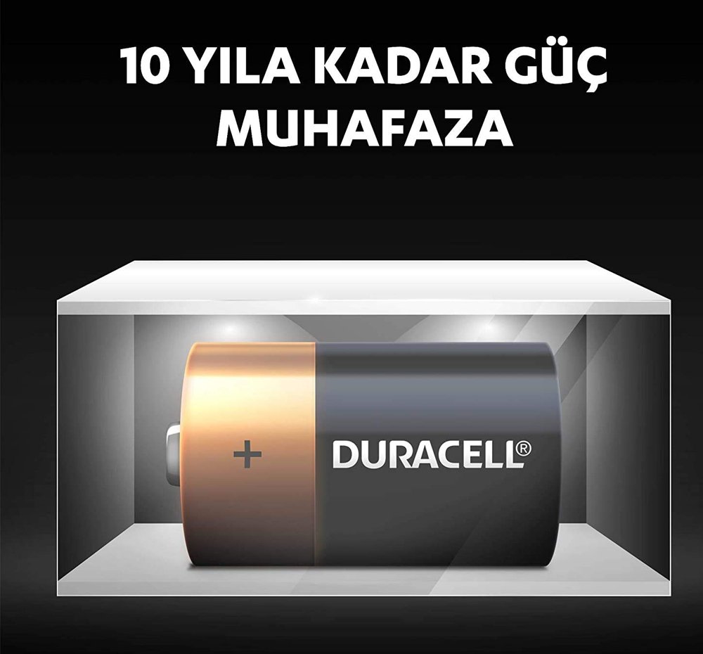 Duracell D Büyük Boy Pil 2'li Paket 