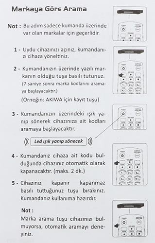 Tüm Uydu Cihazları İçin Universal Akıllı Kumanda 