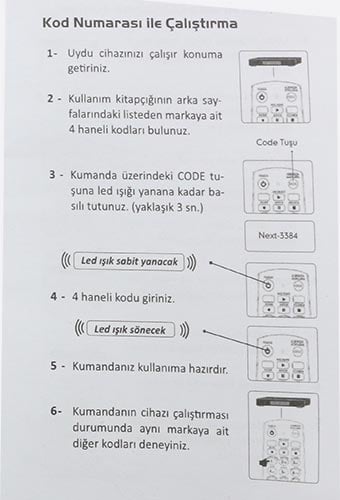 Tüm Uydu Cihazları İçin Universal Akıllı Kumanda 