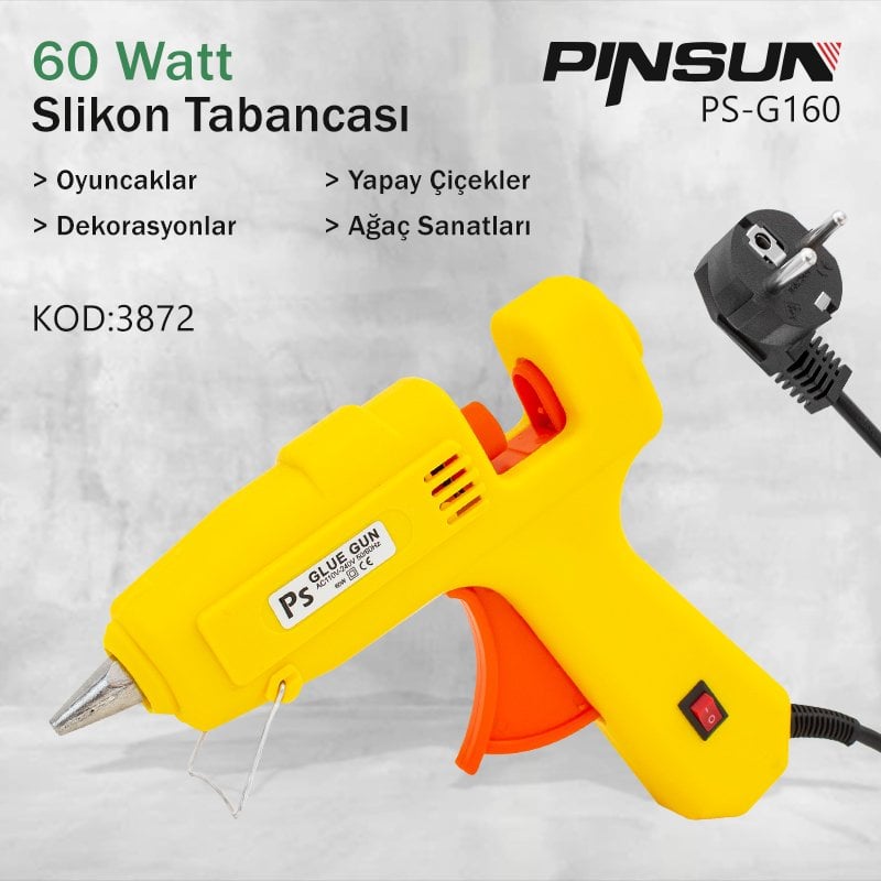 Pinsun PS-G160 60 Watt Silikon Tabancası