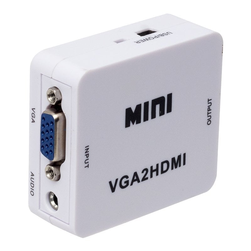  Vga To HDMI Ses Çıkışlı Mini Model Dönüştürücü PM-18698