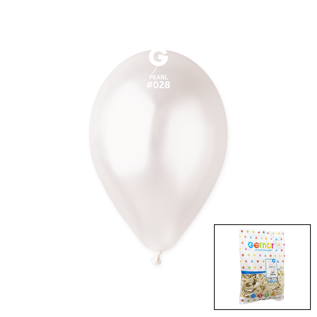 GM-110-28 METALİK - BEYAZ BALON 11&amp;apos;&amp;apos; - 28CM - 100 ADET (4401)