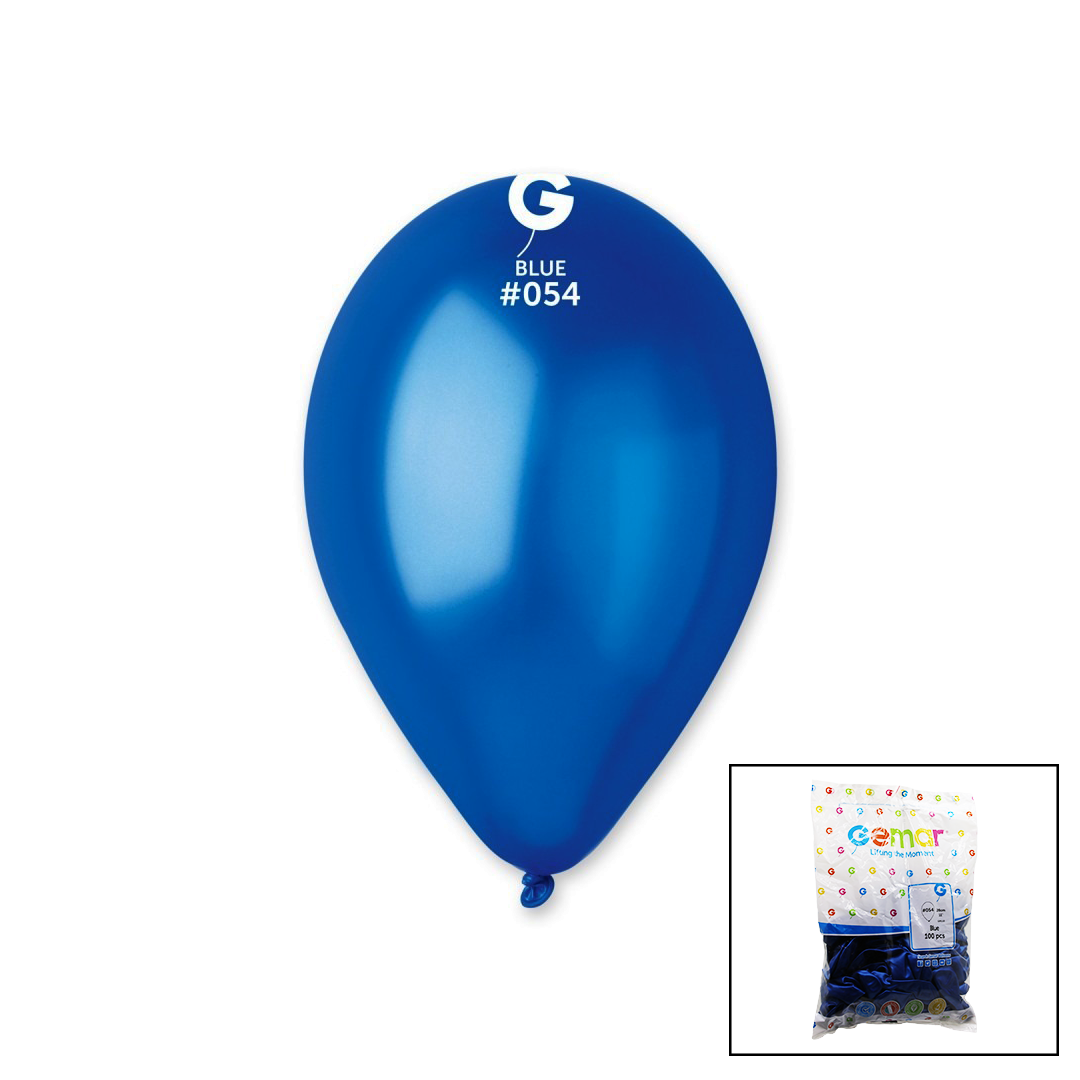 GM-110-36-54 METALİK - MAVİ BALON 11&amp;apos;&amp;apos; - 28CM - 100 ADET (4401)