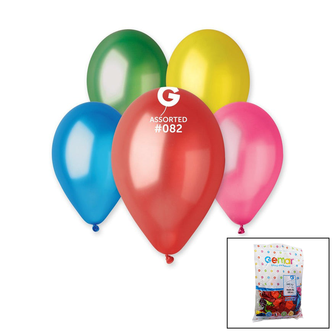 GM-110-82 METALİK - KARIŞIK BALON 11&amp;apos;&amp;apos; - 28CM - 100 ADET (4401)