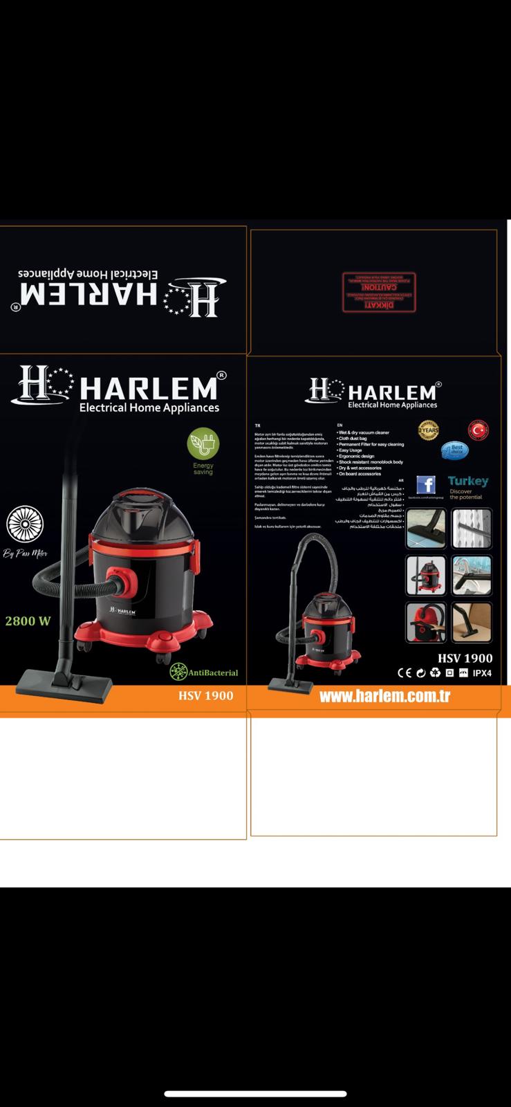 HARLEM HSV-1900 BETA KURU SÜPÜRGE 2800W (4401)