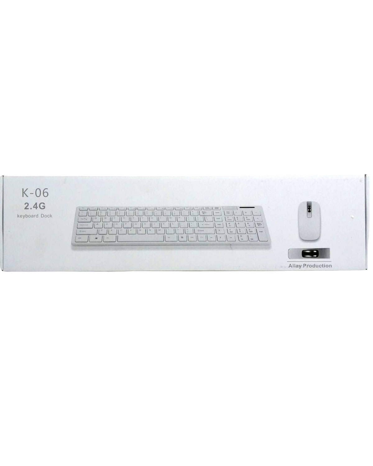 K-06 BEYAZ DOCK WIRELESS KABLOSUZ KLAVYE MOUSE S PL-374 (4401)