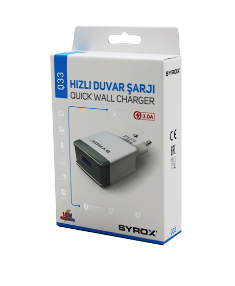 USB HIZLI EV ŞARJ ADAPTÖR BAŞLIK 18W (4401)