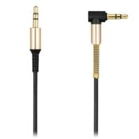 3.5 Mm Metal Başlıklı Erkek/Erkek L Uçlu Jack Girişli Aux Stereo Ses Aktarma Kablosu