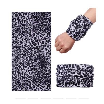 Açık Renk Leopar Baf Bandana Maske