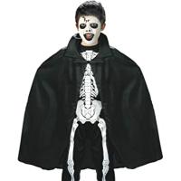 Siyah Renk Yakalı Halloween Pelerini 90 cm