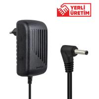 12 VOLT - 3 AMPER 3.5*1.35 UÇLU  VERA YAZAR KASA POS YERLİ ÜRETİM PRİZ TİPİ PLASTİK KASA ADAPTÖR