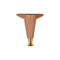 12CM - KAHVERENGİ - GOLD UÇLU  PLASTİK MOBİLYA - KOLTUK AYAK