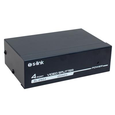 4 PORT 250 MHZ  MONİTÖR ÇOKLAYICI VGA SPLITTER DAĞITICI SL-2504