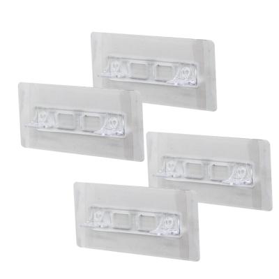 4PCS  RAF AYAK APARATI   ŞEFFAF PVC YAPIŞKANLI + VİDALANABİLİR   2X10CM