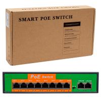 96W 10/100 MBPS 8+2 PORT POE ETHERNET SWITCH