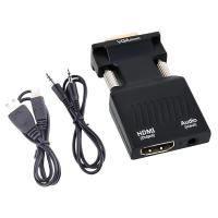 AUDIO ÇIKIŞLI VGA TO HDMI ÇEVİRİCİ ADAPTÖR 1080HD