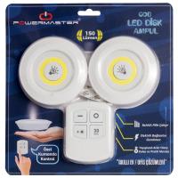 BEYAZ 150 LÜMEN COB LED YUVARLAK ÇİFT AMPÜL KUMANDALI