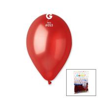 GM-110-53 METALİK - KIRMIZI BALON 11'' - 28CM - 100 PARÇA