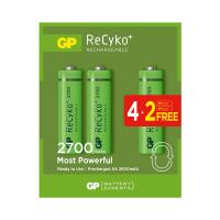 GP RECYKO 2600 MAH AA KALEM 6LI ŞARJLI PİL 4+2 PAKET FİYATI