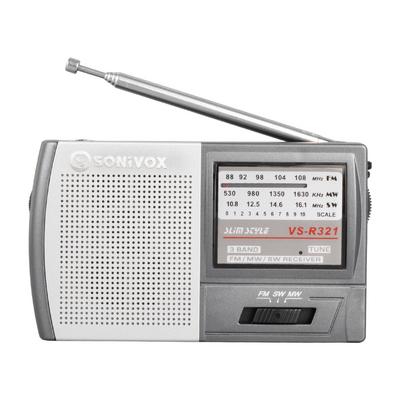 GRİ RENK CEP TİPİ ANALOG FM RADYO VS-R321