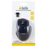 HELLO HL-4701 2.4GHZ 1600DPI ŞARJLI 5D KABLOSUZ OPTİK MOUSE