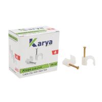 KROŞE 4 NUMARA ÇELİK ÇİVİLİ 8 MM (2*4 ANTİGRON KABLOLAR İÇİN) 100LÜ POŞET KARYA