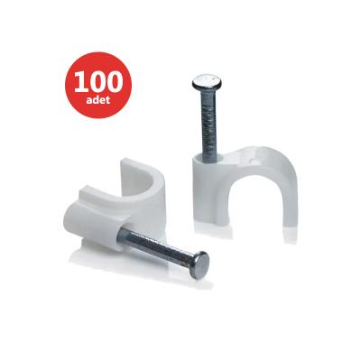 KROŞE 7 NUMARA ÇELİK ÇİVİLİ 16 MM (4*10 ANTİGRON KABLOLAR İÇİN) 100LÜ POŞET KARYA