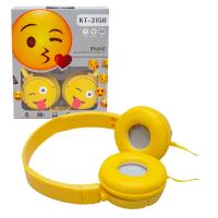 KT-3156 3.5MM JACKLI KULAKÜSTÜ KABLOLU EMOJİ KULAKLIK