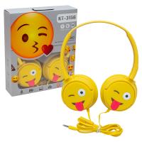 KT-3156 3.5MM JACKLI KULAKÜSTÜ KABLOLU EMOJİ KULAKLIK