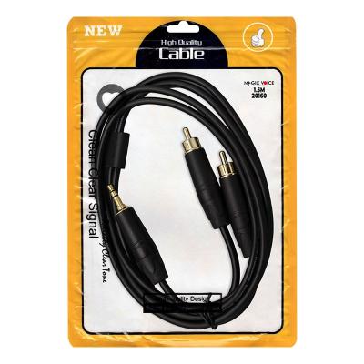 LD387A 2X RCA ERKEK + 3.5 MM STEREO ERKEK 1.5 METRE KABLO