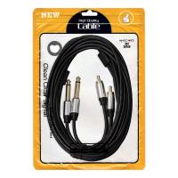 LD398 2X 6.3MM MONO ERKEK + 2X RCA ERKEK 5 METRE KABLO