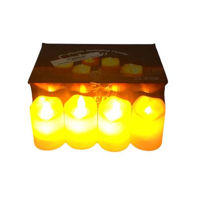 LED PLASTİC ORTA CANDLE LEDLİ PİLLİ MUM