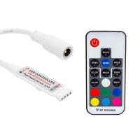 LED RGB KONTROL DEVRESİ 12 VOLT RF KÜÇÜK MODÜLLÜ UZAK MESAFE ALGILAMALI