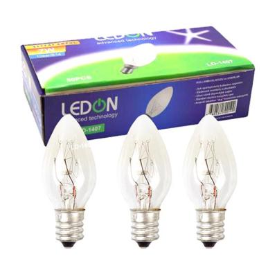 LEDON LD-1407 PARFÜM AMPUL ŞEFFAF 7W TEK E14 DUY (50LİK KUTU)