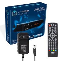 MAGBOX PRESTİGE DVB-T2/C FULL HD MİNİ KARASAL-UYDU ALICISI (HDMI+SCART) YOUTUBELU