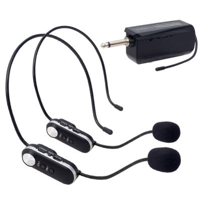 MAGICVOICE MV-1307HH UHF 2 HEADSET ŞARJLI VOLÜM KONTROLLÜ KABLOSUZ TELSİZ MİKROFON