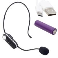 MAGICVOICE MV-1307HH UHF 2 HEADSET ŞARJLI VOLÜM KONTROLLÜ KABLOSUZ TELSİZ MİKROFON