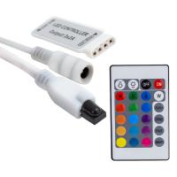 MİNİ 24 TUŞLU 5 VOLT - 12 VOLT - 24 VOLT - 3.2 AMPER KUMANDALI RGB LED KONTROL CİHAZI