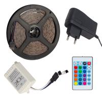 OM-7 SİLİKONLU 5 METRE RGB ŞERİT LED ANİMASYON DEVRELİ + ADAPTÖR SET