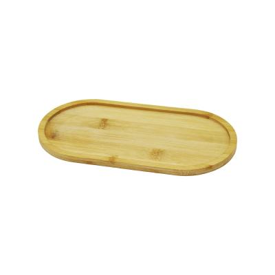 OVAL AHŞAP BAMBU YAĞDANLIK ALTLIK 12X23CM