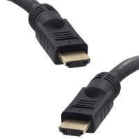 PLASTİK DÜZ SİYAH 25 METRE GOLD FLAT HDMI KABLO POŞETLİ