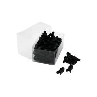 PLASTİK   SİYAH LALE   100PCS  EŞARP ŞAL KLİPSİ