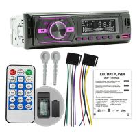 RGB 7 RENKLİ ÇİFT USB/SD/FM/AUX/BLUETOOTH KUMANDALI MEKANİKSİZ OTO TEYP 4X55 WATT KAC38