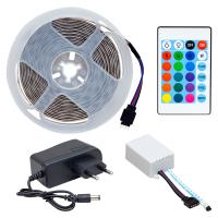 SİLİKONSUZ 5 METRE RGB ŞERİT LED ANİMASYON DEVRELİ + ADAPTÖR SET