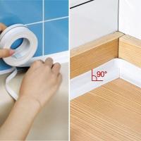 Su Sızdırmaz Banyo Mutfak Lavabo Küvet İzolasyon Şerit Bant,Lavabo Kenar Bandı 3.2 mt x 38 mm